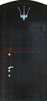 Металлическая арочная дверь ДА-22 высокого качества в Троицке