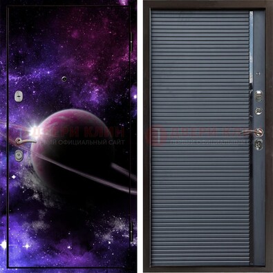 Металлическая дверь с фотопечатью Сатурна ДФ-20 в Троицке