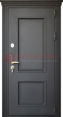 Чёрная дверь с МДФ ДМ-520 в Троицке