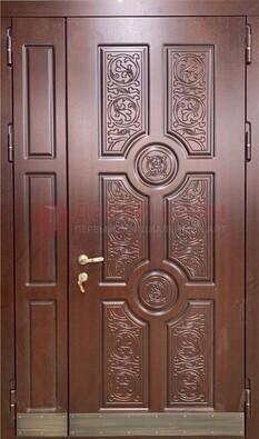 Парадная металлическая дверь с узором ДПР-74 в Троицке