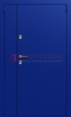 Синяя тамбурная дверь ДТМ-23 в Троицке