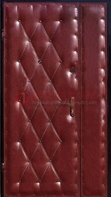 Бордовая тамбурная дверь ДТМ-25 в Троицке