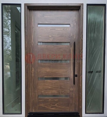 Железная дверь с виноритом и фрамугами ДВТ-189 в Троицке