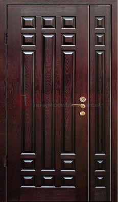 Коричневая металлическая дверь с виноритом ДВТ-20 в Троицке