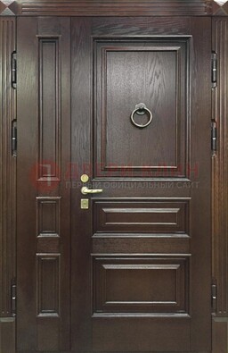 Полуторная металлическая дверь с виноритом ДВТ-253 в Троицке